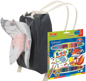 Plecak Do Szkoły Przedszkola Motyl + Kredki Bambino