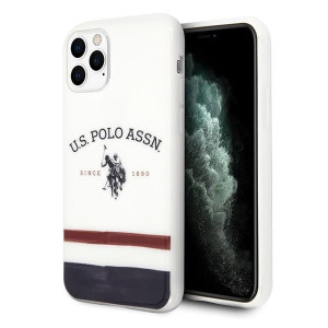 Us Polo Ushcn58pcstrb Iphone 11 Pro Biały/white Tricolor Pattern Collection