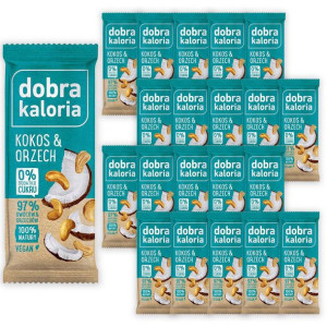 Dobra Kaloria Baton owocowy kokos & orzech 35 g x 20 sztuk