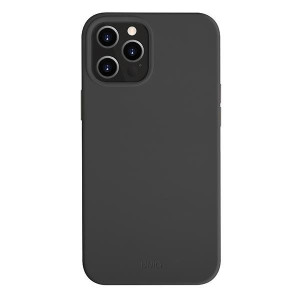 Uniq Etui Lino Hue Iphone 12 Pro Max 6,7" Czarny/ink Black Antimicrobial