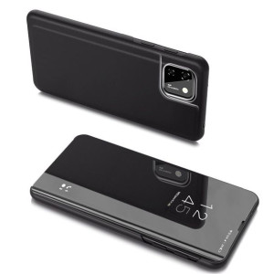 Clear View Case Futerał Etui Z Klapką Oppo A73 Czarny