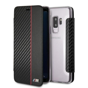 Etui Book Bmw Bmbktrs9lcaprbk S9 Plus G965 Czarny/black