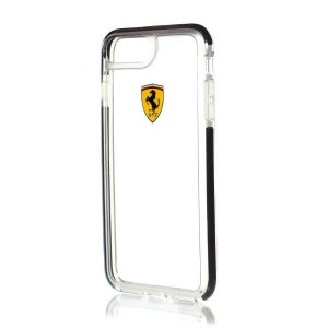 Ferrari Hardcase Feglhcp7lbk Iphone 7 Pl Us Shockproof Transparent Black