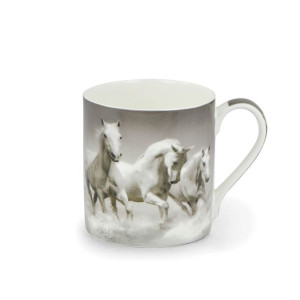 Kubek porcelanowy konie w galopie 380 ml