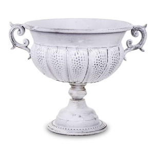Metalowa osłonka na doniczkę puchar - wysokość 26 cm