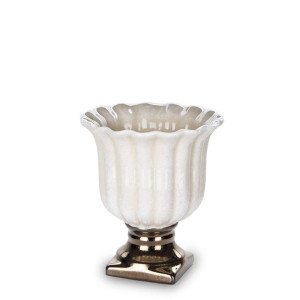 Stylowa Osłonka Na Doniczkę Ceramiczna - Wysokość 16 cm