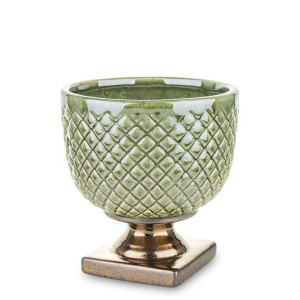 Stylowa Osłonka Na Doniczkę Ceramiczna - Wysokość 16 cm