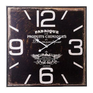 Duży kwadratowy zegar - wysokość  59,5 cm