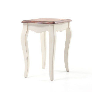 Taboret prowansalski ecru - szerokość 44 cm