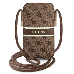 Guess Torebka Guphl4gdbr 6,7" Brązowy/brown Hardcase 4g Stripe