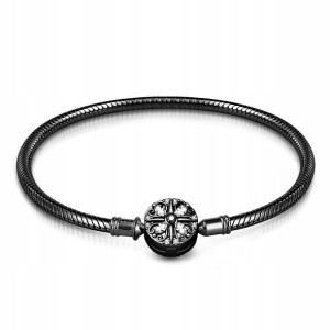 GNOCE - Bransoletka modułowa Lucky You Black 19 cm
