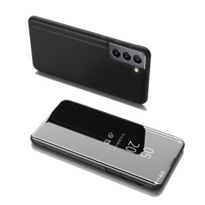 Clear View Case Futerał Etui Z Klapką Samsung Galaxy S22 Czarny