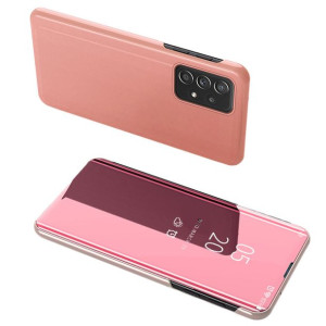 Clear View Case Futerał Etui Z Klapką Samsung Galaxy A73 Różowy