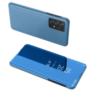 Clear View Case Futerał Etui Z Klapką Samsung Galaxy A73 Niebieski