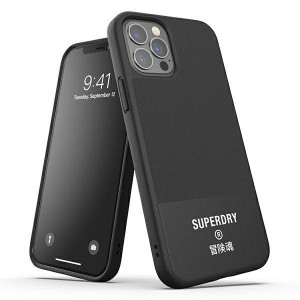 Superdry Moulded Canvas Iphone 12/12 Pro Case Czarny/black 42585