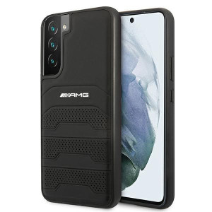 Amg Amhcs22mgsebk S22+ S906 Czarny/black Hardcase Leather Debossed Lines