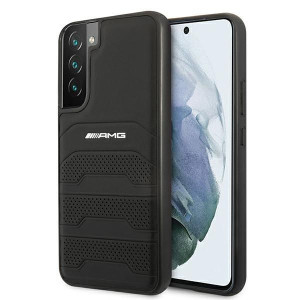Amg Amhcs22sgsebk S22 S901 Czarny/black Hardcase Leather Debossed Lines