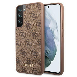 Guess Guhcs22mg4gfbr S22+ S906 Brązowy/brown Hard Case 4g Metal Gold Logo