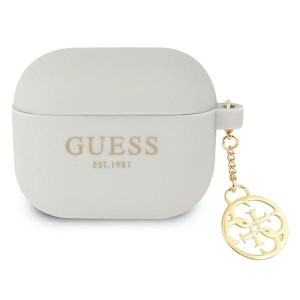 Guess Gua3lsc4eg Airpods 3 Cover Szary/grey Silicone Charm 4g Collection