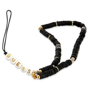 Guess Zawieszka Gustpeark Phone Strap Czarny/black Heishi Beads