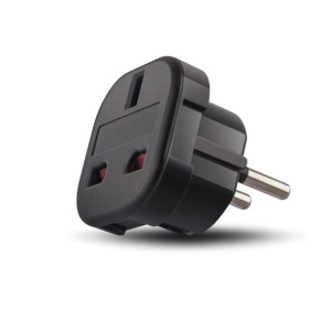 Adapter sieciowy EU-UK czarny