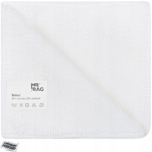 MR RAG 30x30cm white 250gsm mikrofibra biała