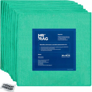 MR RAG 30x30cm green mikrofibra zielona 12-pack