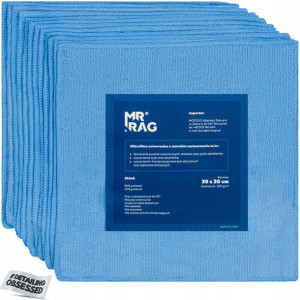 MR RAG 30x30cm blue mikrofibra niebieska 12-pack