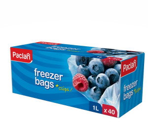 Woreczki do mrożenia Żywności Paclan 1L 40 szt