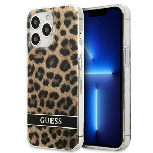 Guess Guhcp13xhsleow Iphone 13 Pro Max 6,7"brązowy/brown Hardcase Leopard
