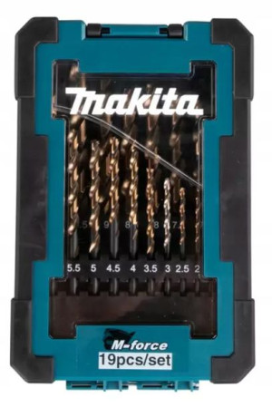 Zestaw wierteł do metalu HSS M-Force 1-10mm 19szt.