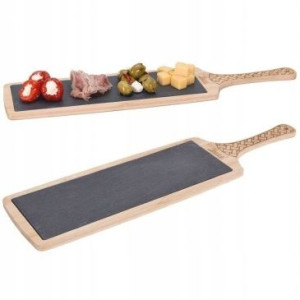Deska kamienna do serwowania przekąsek tapas 48 cm