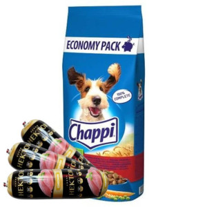CHAPPI 13,5kg - sucha karma dla psów z wołowiną, drobiem i warzywami + Hekt