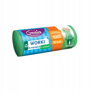 Gosia Worki do segregacji 100L z uszami Zielone