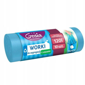 Gosia Worki Do Segregacji 120l Niebieskie Z Uszami