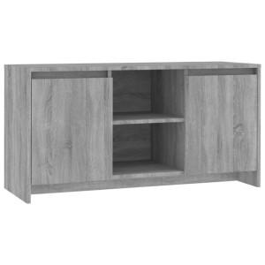Szafka pod telewizor, szary dąb sonoma, 102x37,5x52,5 cm, płyta