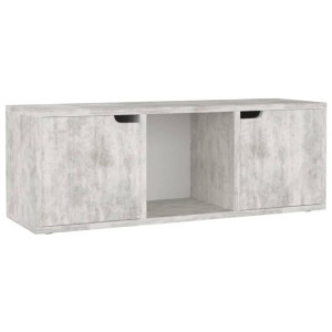Szafka pod telewizor, wzór betonu, 88,5x27,5x30,5 cm, płyta