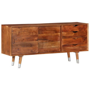 Szafka pod TV, 118x30x55 cm, lite drewno akacjowe