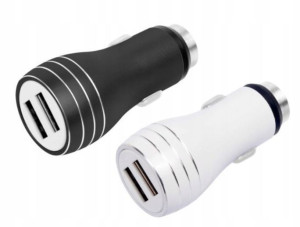 Ładowarka SAMOCHODOWA USB szybka 2 X USB HAMMER