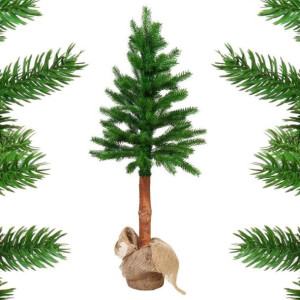 Choinka Na Pniu Gumowana 90 Cm W Jucie