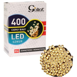 Lampki 400 Led Zewnętrzne Ciepły Biały Oświetlenie Świąteczne