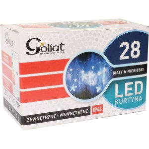Kurtyna 28 Led Gwiazdki Oświetlenie Świąteczne