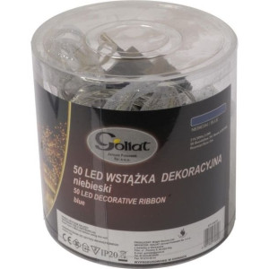 Wstążka Dekoracyjna 50 Led Niebieska