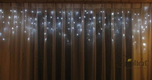 Sople Świetlne 100 Led Białe Oświetlenie