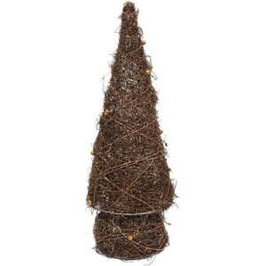 Choinka Brązowa Sztuczna Brokat Naturalny Wygląd 39 Cm