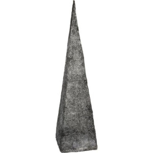 CHOINKA Stożek Czarna Srebrna Sztuczna Sizal 40 cm