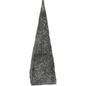 CHOINKA Stożek Czarna Srebrna Sztuczna Sizal 80 cm
