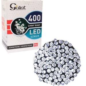 Lampki 400 Led Zewnętrzne Zimny Biały Oświetlenie Świąteczne