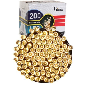 Lampki Choinkowe 200 Led Białe Ciepłe