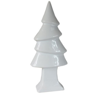 CHOINKA Ceramiczna Biała Ozdoba Dekoracja Boże Narodzenie